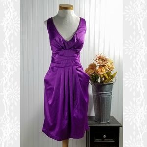 | bisou bisou | purple cocktail dress
